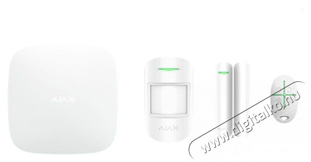 AJAX StarterKit Plus WH Fehér vezetéknélküli riasztó szett Háztartás / Otthon / Kültér - Biztonságtechnika - Riasztó szett - 393795