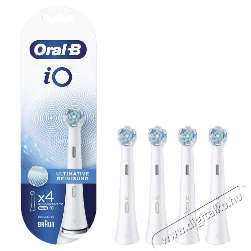 BRAUN Oral-B iO Ultimate Clean elektromos fogkefefej 4 db - fehér Szépségápolás / Egészség - Száj / fog ápolás - Kiegészítő - 372255