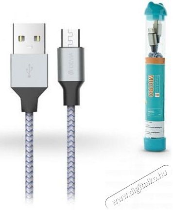 Devia ST301278 TUBE ANDROID Micro USB textil kábel Mobil / Kommunikáció / Smart - Mobiltelefon kiegészítő / tok - Kábel / átalakító - 369146