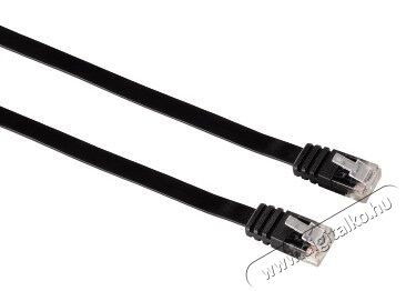 Hama CAT5E lapos patchkábel 5m, fekete Tv kiegészítők - Kábel / csatlakozó - Firewire kábel - 288148