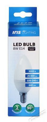 Iris Lighting E14 C37 8W/3000K/640lm gyertya LED fényforrás Háztartás / Otthon / Kültér - Világítás / elektromosság - E14 foglalatú izzó - 476751