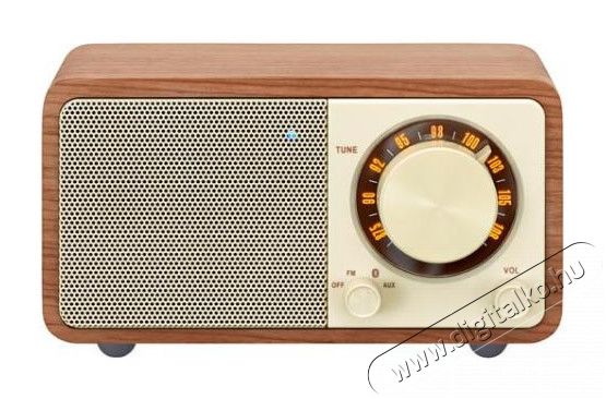 Sangean WR-7 Genuine Mini Bluetooth FM rádió (cseresznye) Audio-Video / Hifi / Multimédia - Rádió / órás rádió - Asztali rádió - 345339