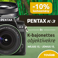 Pentax termékek 10% kedvezménnyel!
