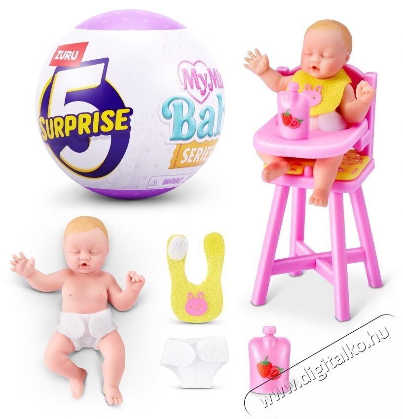 5 surprise My Mini Baby Mini Brands Meglepet&eacute;s figura, 2 sz&eacute;ria H&aacute;ztart&aacute;s / Otthon / K&uuml;lt&eacute;r - J&aacute;t&eacute;k / Sport - J&aacute;t&eacute;kfigura - 534045