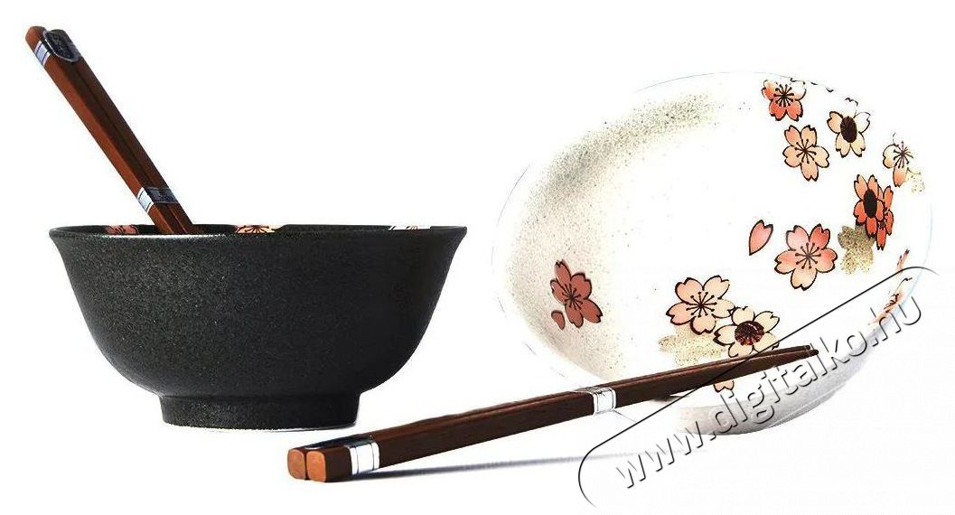 Made In Japan Cherry Blossom T&aacute;lk&eacute;szlet p&aacute;lcik&aacute;kkal, 400 ml, 2 db Konyhai term&eacute;kek - Ed&eacute;ny - Ed&eacute;ny k&eacute;szlet - 515591