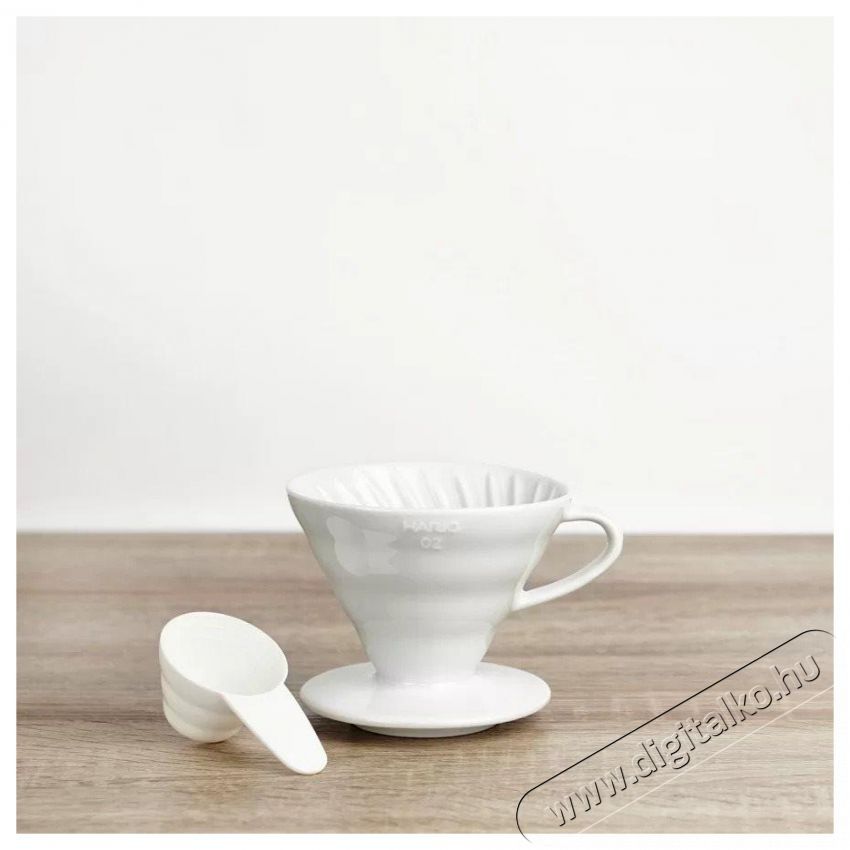 Hario Dripper V60-01, ker&aacute;mia, feh&eacute;r Konyhai term&eacute;kek - Konyhai eszk&ouml;z - Egy&eacute;b konyhai eszk&ouml;z - 515519
