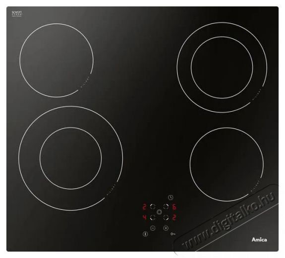 Amica DS 6422 B Konyhai term&eacute;kek - S&uuml;tő-főzőlap, tűzhely (be&eacute;p&iacute;thető) - Elektromos főzőlap (be&eacute;p&iacute;thető) - 515136