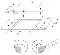 Gorenje GI6442BSCE Konyhai term&eacute;kek - S&uuml;tő-főzőlap, tűzhely (be&eacute;p&iacute;thető) - Indukci&oacute;s főzőlap (be&eacute;p&iacute;thető) - 515472
