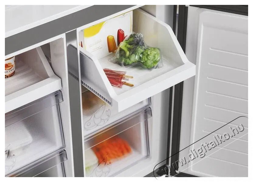 Hoover HHCR3818ENPL Konyhai term&eacute;kek - Hűtő, fagyaszt&oacute; (szabadon&aacute;ll&oacute;) - Amerikai t&iacute;pus&uacute; Side By Side hűtő - 504492