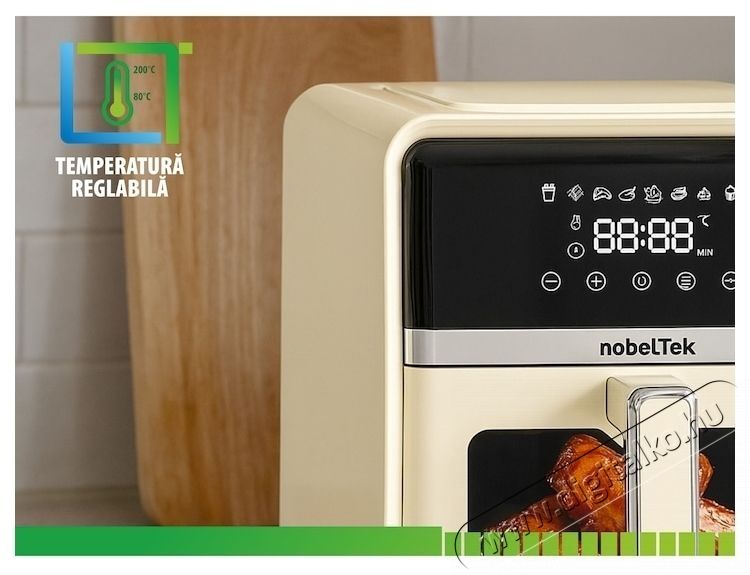 Nobeltek NAF1400C forr&oacute;levegős fritőz, maxim&aacute;lis teljes&iacute;tm&eacute;ny 1400 W, 5 literes űrtartalom, kr&eacute;m sz&iacute;nű Konyhai term&eacute;kek - Konyhai kisg&eacute;p (s&uuml;t&eacute;s / főz&eacute;s / hűt&eacute;s / &eacute;telk&eacute;sz&iacute;t&eacute;s) - L&eacute;gkever&eacute;ses főzőg&eacute;p / elektromos kukta / multifunkci&oacute;s s&uuml;tő - 534580