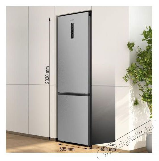 Gorenje NRB620C61X4WFE Konyhai term&eacute;kek - Hűtő, fagyaszt&oacute; (szabadon&aacute;ll&oacute;) - Alulfagyaszt&oacute;s kombin&aacute;lt hűtő - 515445