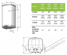 DRAZICE OKHE 160 SMART H&aacute;ztart&aacute;s / Otthon / K&uuml;lt&eacute;r - V&iacute;zmeleg&iacute;tő / bojler / t&aacute;rol&oacute; - Bojler / melegv&iacute;z t&aacute;rol&oacute; - 515312