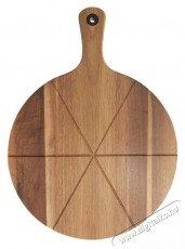 Orion pizza vágódeszka, akácfa nyél, 32 cm átm. Konyhai termékek - Konyhai eszköz - Vágódeszka - 515724