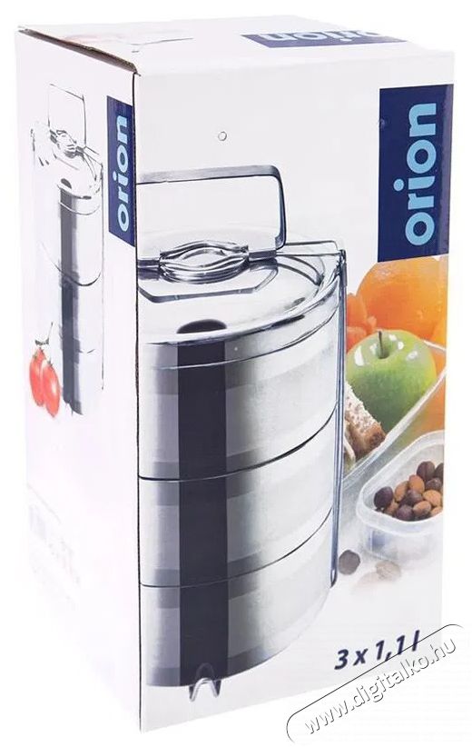 Orion Rozsdamentes ac&eacute;l thermo &eacute;telhord&oacute;, h&aacute;romr&eacute;szes, 16 cm Konyhai term&eacute;kek - Ed&eacute;ny - &Eacute;telt&aacute;rol&oacute; - 515720