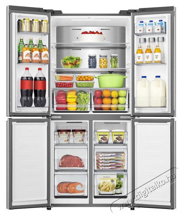 Hisense RQ5P470SAIE Konyhai term&eacute;kek - Hűtő, fagyaszt&oacute; (szabadon&aacute;ll&oacute;) - Alulfagyaszt&oacute;s kombin&aacute;lt hűtő - 515523