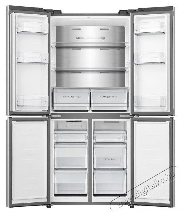 Hisense RQ5P470SAIE Konyhai term&eacute;kek - Hűtő, fagyaszt&oacute; (szabadon&aacute;ll&oacute;) - Alulfagyaszt&oacute;s kombin&aacute;lt hűtő - 515523