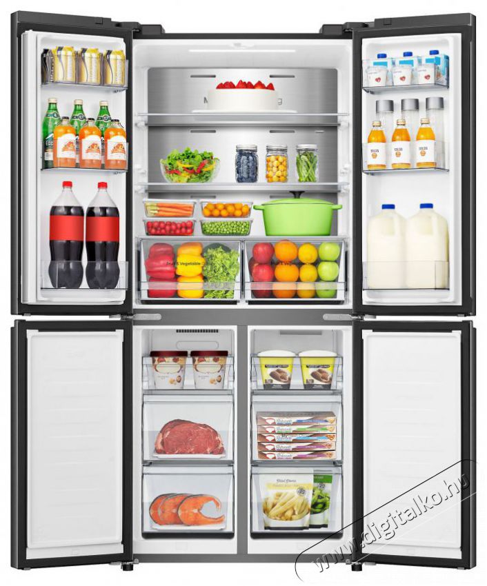 Hisense RQ5P470SAFE Konyhai term&eacute;kek - Hűtő, fagyaszt&oacute; (szabadon&aacute;ll&oacute;) - Amerikai t&iacute;pus&uacute; Side By Side hűtő - 515525