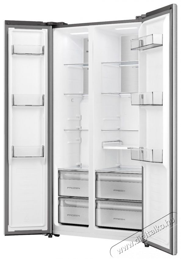 Hisense RS3P538NAIE Konyhai term&eacute;kek - Hűtő, fagyaszt&oacute; (szabadon&aacute;ll&oacute;) - Amerikai t&iacute;pus&uacute; Side By Side hűtő - 515533