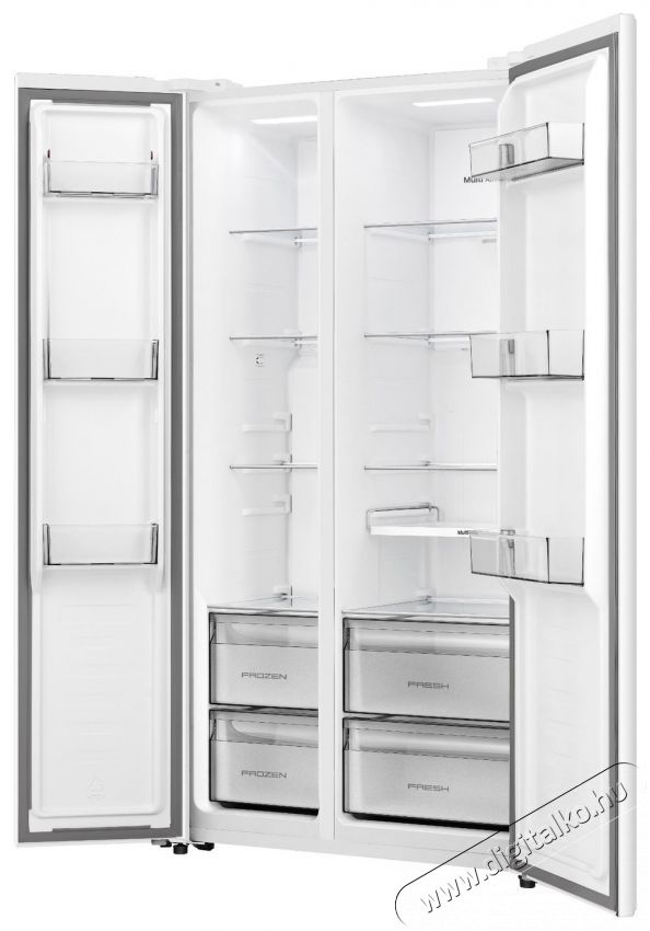 Hisense RS3P538NEWE Konyhai term&eacute;kek - Hűtő, fagyaszt&oacute; (szabadon&aacute;ll&oacute;) - Amerikai t&iacute;pus&uacute; Side By Side hűtő - 515531