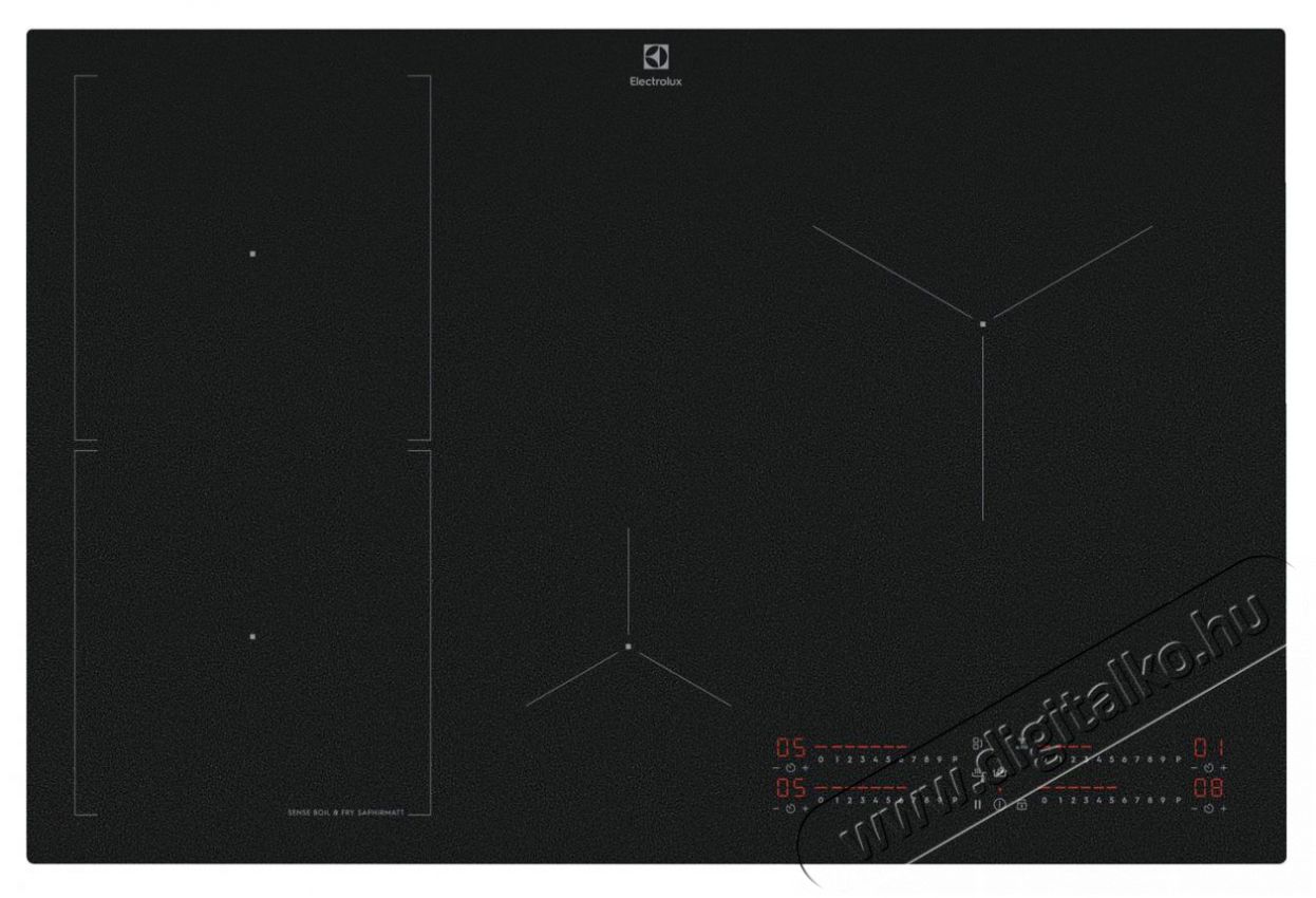 Electrolux SenseBoil&Fry 800 SaphirMatt EIS87453IZ Konyhai term&eacute;kek - S&uuml;tő-főzőlap, tűzhely (be&eacute;p&iacute;thető) - Indukci&oacute;s főzőlap (be&eacute;p&iacute;thető) - 515367