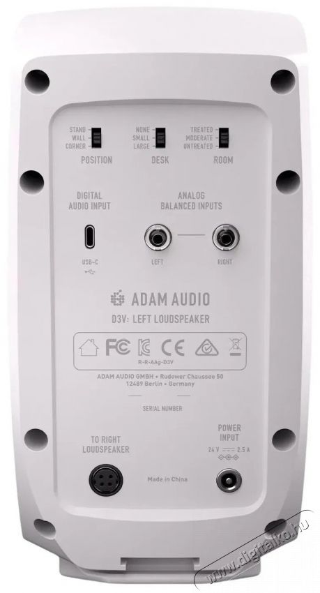 ADAM AUDIO D3V White Hangsz&oacute;r&oacute;p&aacute;r &Uacute;jdons&aacute;gok - &Uacute;j term&eacute;kek - 511399