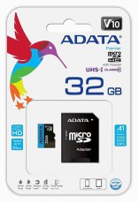 Adata Card MICRO SDHC Premier 32GB 1 Adapter UHS-I CL10 F&eacute;nyk&eacute;pezőg&eacute;p / kamera - HDD / mem.k&aacute;rtya kamera - 337761
