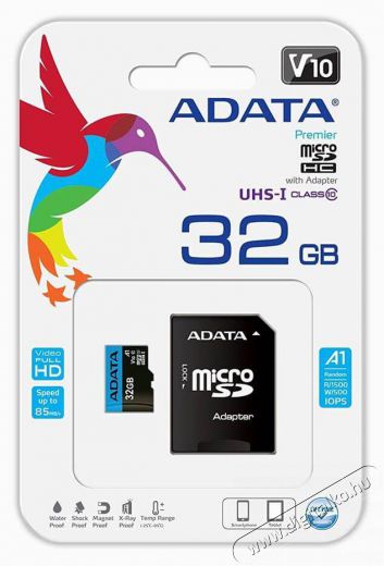 Adata Card MICRO SDHC Premier 32GB 1 Adapter UHS-I CL10 F&eacute;nyk&eacute;pezőg&eacute;p / kamera - HDD / mem.k&aacute;rtya kamera - 337761