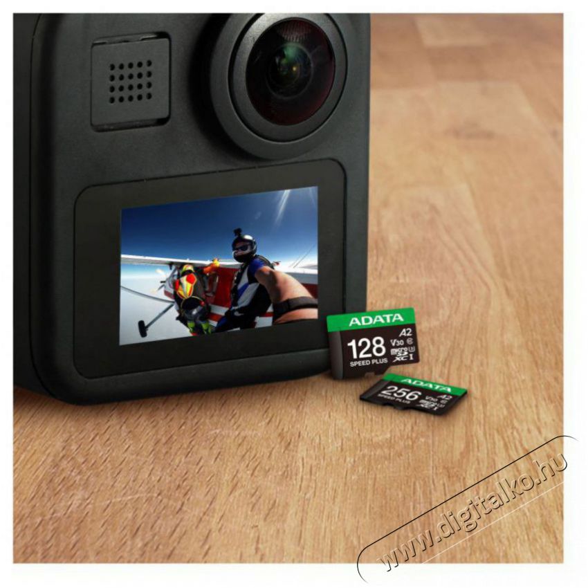 Adata MicroSDXC 128GB Speed Plus + SD adapter Mem&oacute;ria k&aacute;rtya / Pendrive - MicroSD / MicroSDHC k&aacute;rtya - 523536