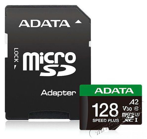 Adata MicroSDXC 128GB Speed Plus + SD adapter Mem&oacute;ria k&aacute;rtya / Pendrive - MicroSD / MicroSDHC k&aacute;rtya - 523536