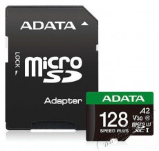 Adata MicroSDXC 128GB Speed Plus + SD adapter Mem&oacute;ria k&aacute;rtya / Pendrive - MicroSD / MicroSDHC k&aacute;rtya - 523536