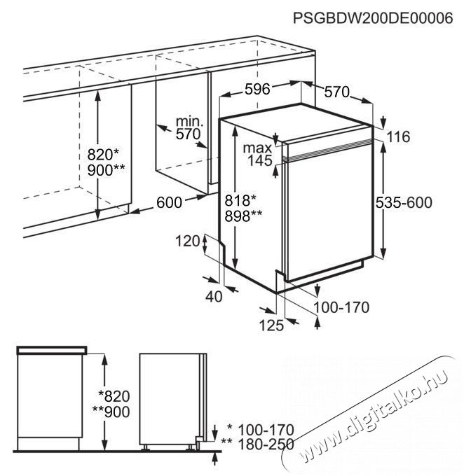 AEG FEE53610ZM be&eacute;p&iacute;thető mosogat&oacute;g&eacute;p Konyhai term&eacute;kek - Mosogat&oacute;g&eacute;p - Norm&aacute;l (60cm) be&eacute;p&iacute;thető mosogat&oacute;g&eacute;p - 373691