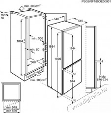 AEG SCE819E5TS be&eacute;p&iacute;thető alulfagyaszt&oacute;s hűtőszekr&eacute;ny Konyhai term&eacute;kek - Hűtő, fagyaszt&oacute; (be&eacute;p&iacute;thető) - Alulfagyaszt&oacute;s kombin&aacute;lt hűtő - 373708