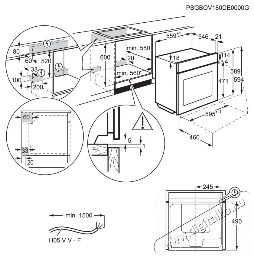 AEG 5000 SurroundCook SteamBake OA5PB531AB Konyhai term&eacute;kek - S&uuml;tő-főzőlap, tűzhely (be&eacute;p&iacute;thető) - S&uuml;tő (be&eacute;p&iacute;thető) - 505577