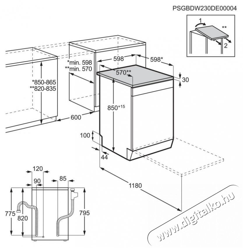 AEG 7000 GlassCare FFB76707PM Konyhai term&eacute;kek - Mosogat&oacute;g&eacute;p - Norm&aacute;l (60cm) be&eacute;p&iacute;thető mosogat&oacute;g&eacute;p - 509203