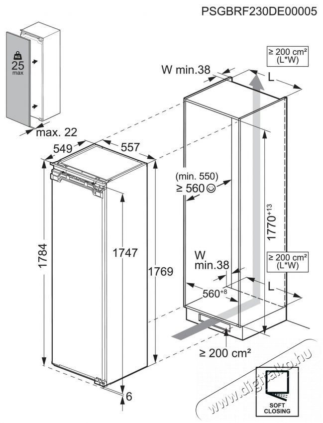 AEG 7000 No Frost TB7NA181EC Konyhai term&eacute;kek - Hűtő, fagyaszt&oacute; (be&eacute;p&iacute;thető) - Fagyaszt&oacute;szekr&eacute;ny - 505565