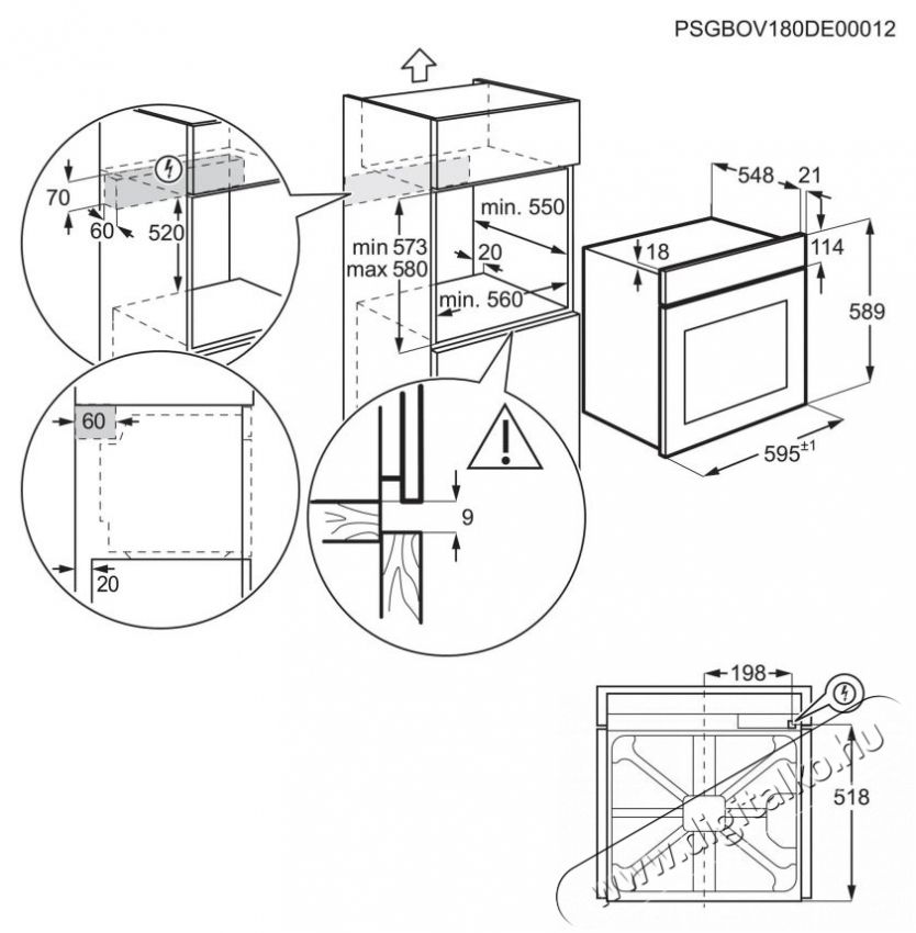 AEG TU5PB431SB Konyhai term&eacute;kek - S&uuml;tő-főzőlap, tűzhely (be&eacute;p&iacute;thető) - S&uuml;tő (be&eacute;p&iacute;thető) - 505576