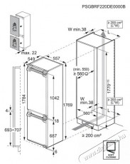 AEG 9000 No Frost TSC9V183CC Konyhai term&eacute;kek - Hűtő, fagyaszt&oacute; (be&eacute;p&iacute;thető) - Alulfagyaszt&oacute;s kombin&aacute;lt hűtő - 509516