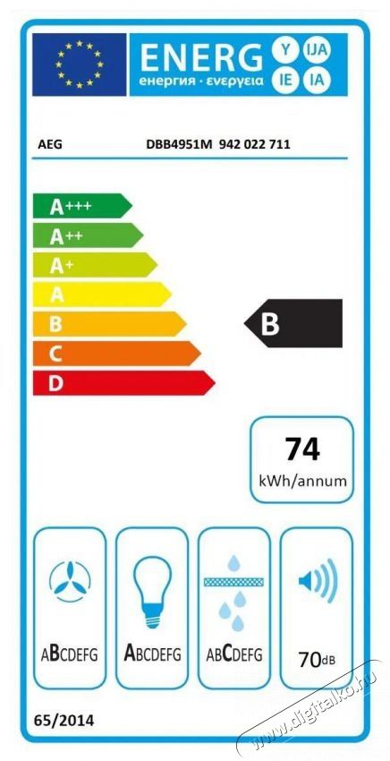 AEG 6000 LedSpot DBB4951M Konyhai term&eacute;kek - P&aacute;raelsz&iacute;v&oacute; - K&uuml;rtős - 509685