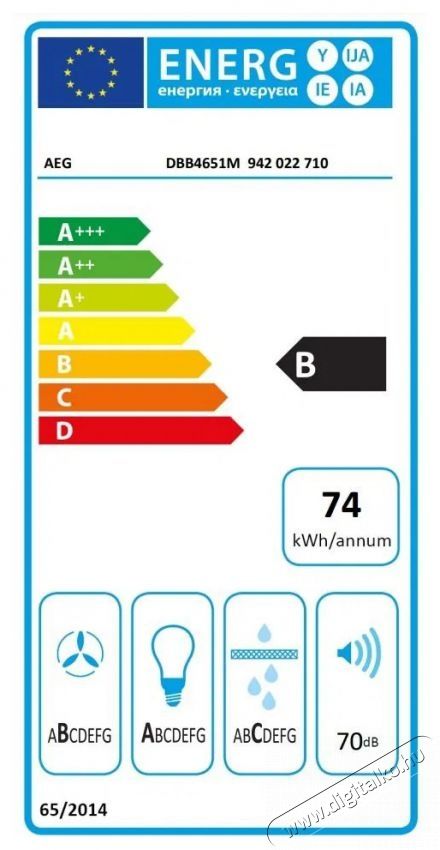 AEG 6000 LedSpot DBB4651M Konyhai term&eacute;kek - P&aacute;raelsz&iacute;v&oacute; - K&uuml;rtős - 509705