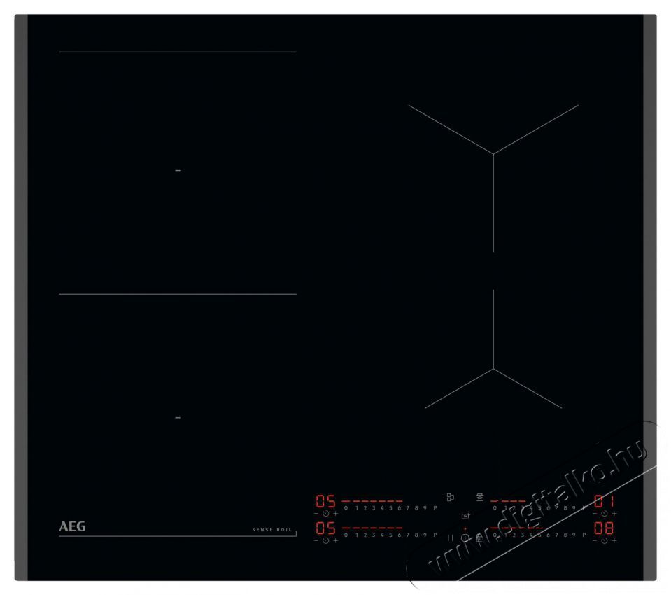 AEG 7000 SenseBoil&reg; TI64IB10FB Konyhai term&eacute;kek - S&uuml;tő-főzőlap, tűzhely (be&eacute;p&iacute;thető) - Indukci&oacute;s főzőlap (be&eacute;p&iacute;thető) - 515087