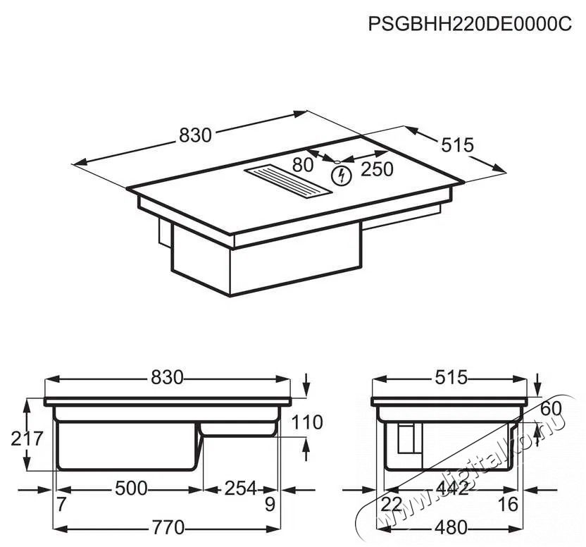 AEG Mastery ComboHob CCE84779CB Indukci&oacute;s Főzőlap Konyhai term&eacute;kek - S&uuml;tő-főzőlap, tűzhely (be&eacute;p&iacute;thető) - Indukci&oacute;s főzőlap (be&eacute;p&iacute;thető) - 515099