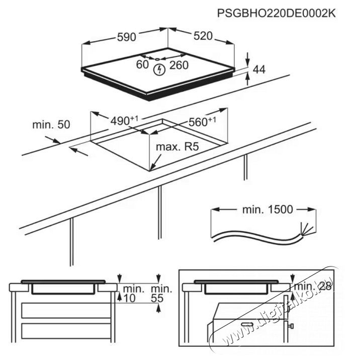 AEG TN64IA00FB Konyhai term&eacute;kek - S&uuml;tő-főzőlap, tűzhely (be&eacute;p&iacute;thető) - Indukci&oacute;s főzőlap (be&eacute;p&iacute;thető) - 515077