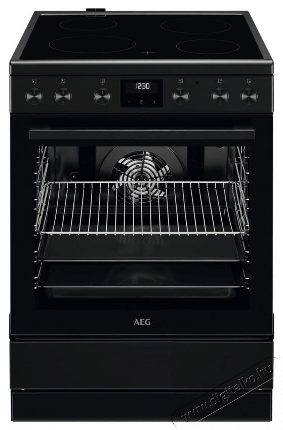 AEG CCB6441NBB tűzhely, Vitroker&aacute;mia, 4 z&oacute;na, Időz&iacute;tős elektronikus kijelzővel, Grill, A energiaoszt&aacute;ly, 60cm, Fekete Konyhai term&eacute;kek - S&uuml;tő-főzőlap, tűzhely (szabadon&aacute;ll&oacute;) - Elektromos tűzhely (szabadon&aacute;ll&oacute;) - 534084