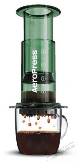 Aeropress Clear Green Konyhai term&eacute;kek - K&aacute;v&eacute;főző / k&aacute;v&eacute;&ouml;rlő / kieg&eacute;sz&iacute;tő - Pressz&oacute; k&aacute;v&eacute;főző - 524041