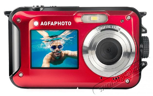 AgfaPhoto Agfa WP8000 kompakt digit&aacute;lis piros f&eacute;nyk&eacute;pezőg&eacute;p F&eacute;nyk&eacute;pezőg&eacute;p / kamera - Kompakt f&eacute;nyk&eacute;pezőg&eacute;p - Norm&aacute;l tud&aacute;s&uacute; kompakt - 466700
