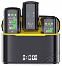 AIQIU M33 Fotó-Videó kiegészítők - Mikrofon - Csíptetős, fej és kitűző mikrofon - 524053