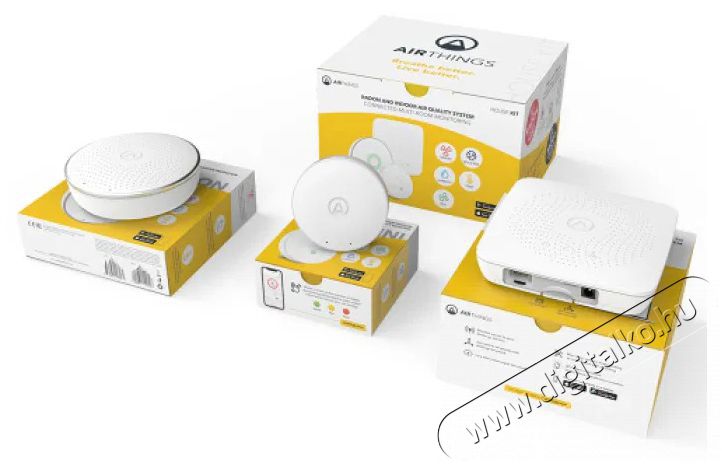 Airthings House Kit H&aacute;ztart&aacute;s / Otthon / K&uuml;lt&eacute;r - Biztons&aacute;gtechnika - F&uuml;st- &eacute;s sz&eacute;n-monoxid &eacute;rz&eacute;kelő - 519288