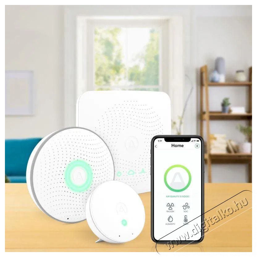 Airthings House Kit H&aacute;ztart&aacute;s / Otthon / K&uuml;lt&eacute;r - Biztons&aacute;gtechnika - F&uuml;st- &eacute;s sz&eacute;n-monoxid &eacute;rz&eacute;kelő - 519288