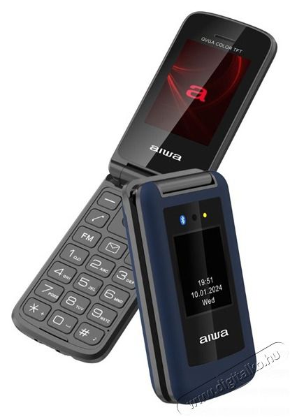 Aiwa FP-30-2G/BL 2,4 DualSIM k&eacute;k mobiltelefon Mobil / Kommunik&aacute;ci&oacute; / Smart - Klasszikus / Mobiltelefon időseknek - 516200