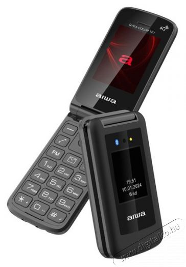 Aiwa FP-30-4G/BK 2,4 DualSIM fekete mobiltelefon Mobil / Kommunik&aacute;ci&oacute; / Smart - Klasszikus / Mobiltelefon időseknek - 516202